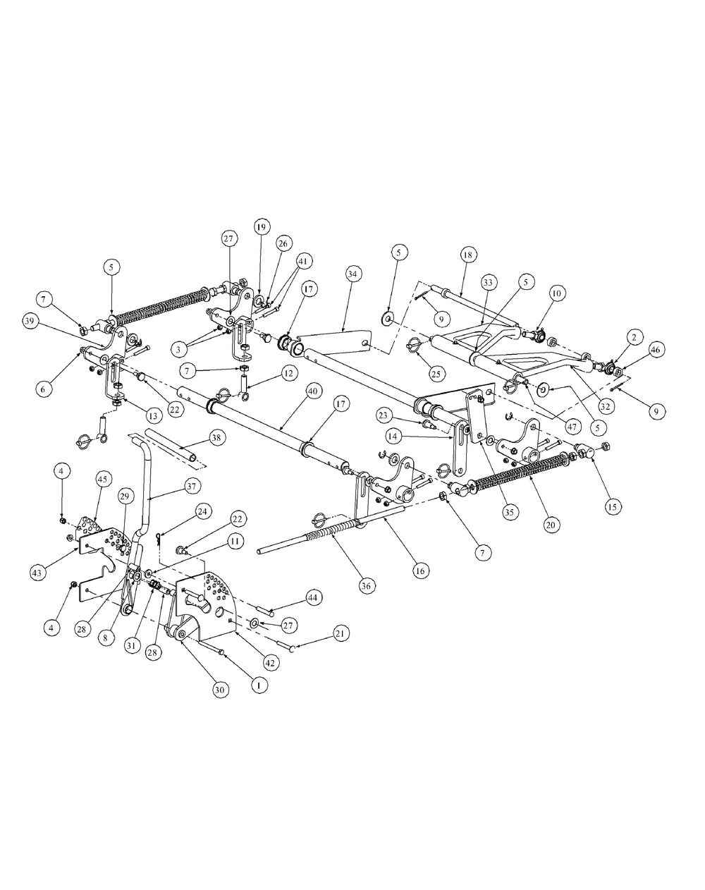 Lift Assembly (Nov.2003 And After) Diagram and Parts List for M60-KH 53AB5BDX750-27-HP Cub Cadet Lawn Tractor